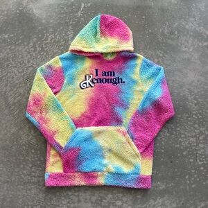 Barbie Movie "I Am Kenough" Official Mattel Unisex Sherpa Hoodie Size Medium